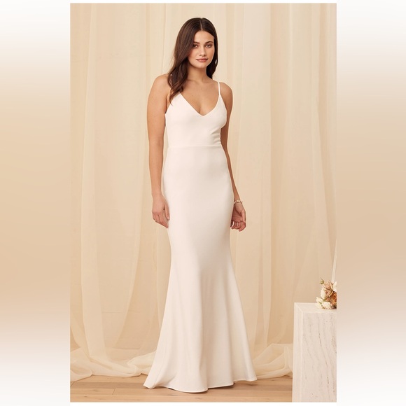 Lulus Infinite Glory White Maxi Dress - Picture 1 of 9